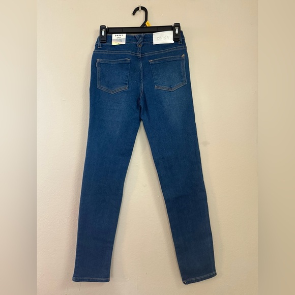 Girls Jeans Size 14 Blue Skinny Stretch Denim Distressed NWT” DKNY mtp(13) - Picture 7 of 9